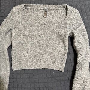 SKIMS Textured Gray Women's Sweater